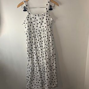 NWOT Kid’s Black & White Poka Dot Dress Size XL